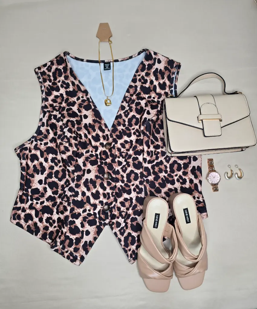 [cha002] Chaleco animalprint talla 2XL