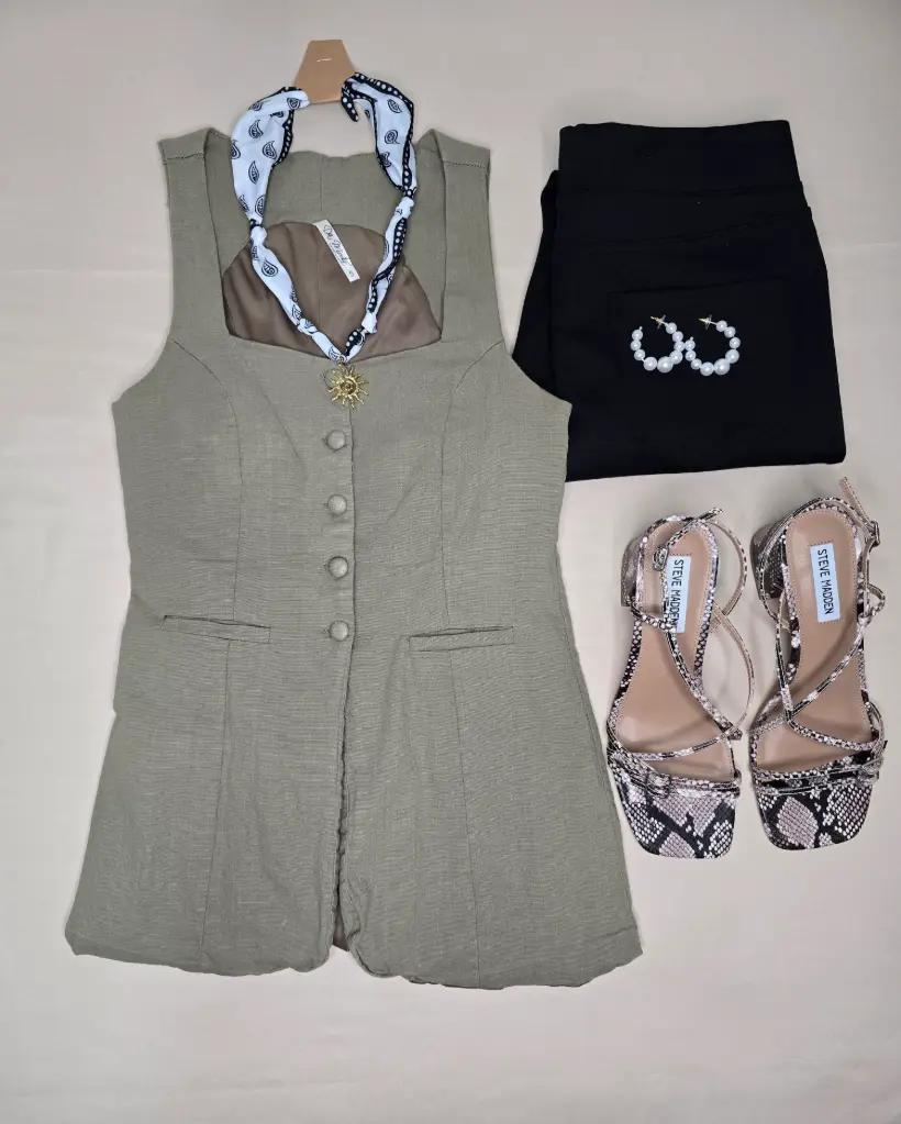 [Cha004] Chaleco verde militar talla XS