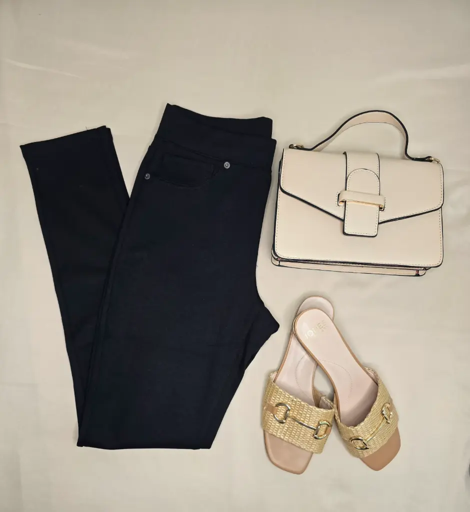 [pan002] Pantalon skinny color negro Stretch talla S