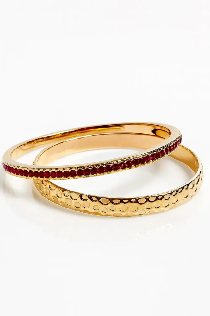 Brazalette doble cristal red