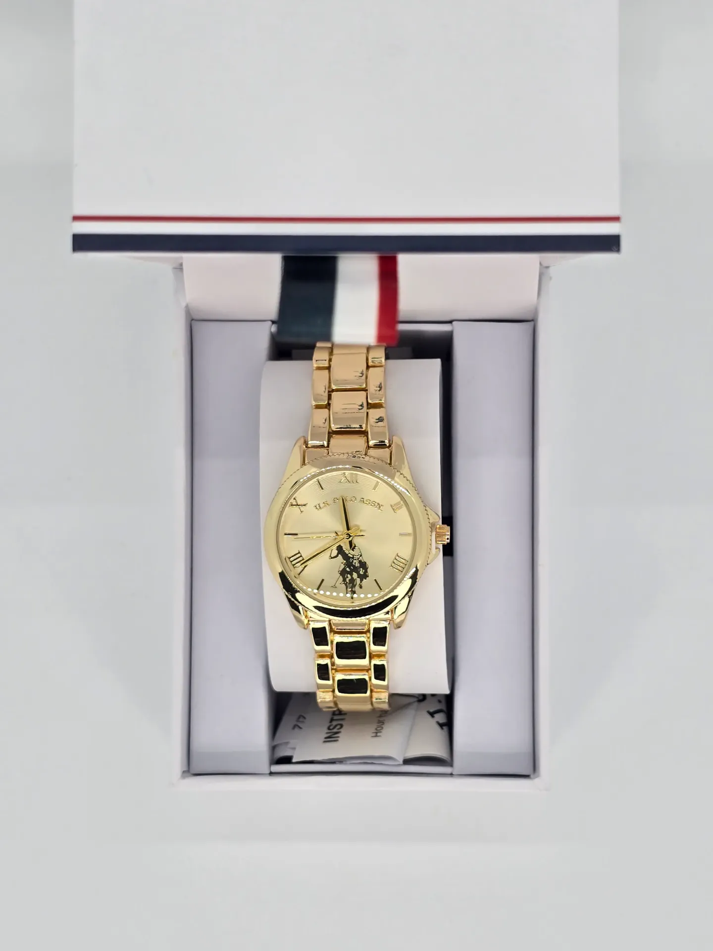 U.S. Polo Assn. Women's Analog Watch – Gold-Tone Champagne