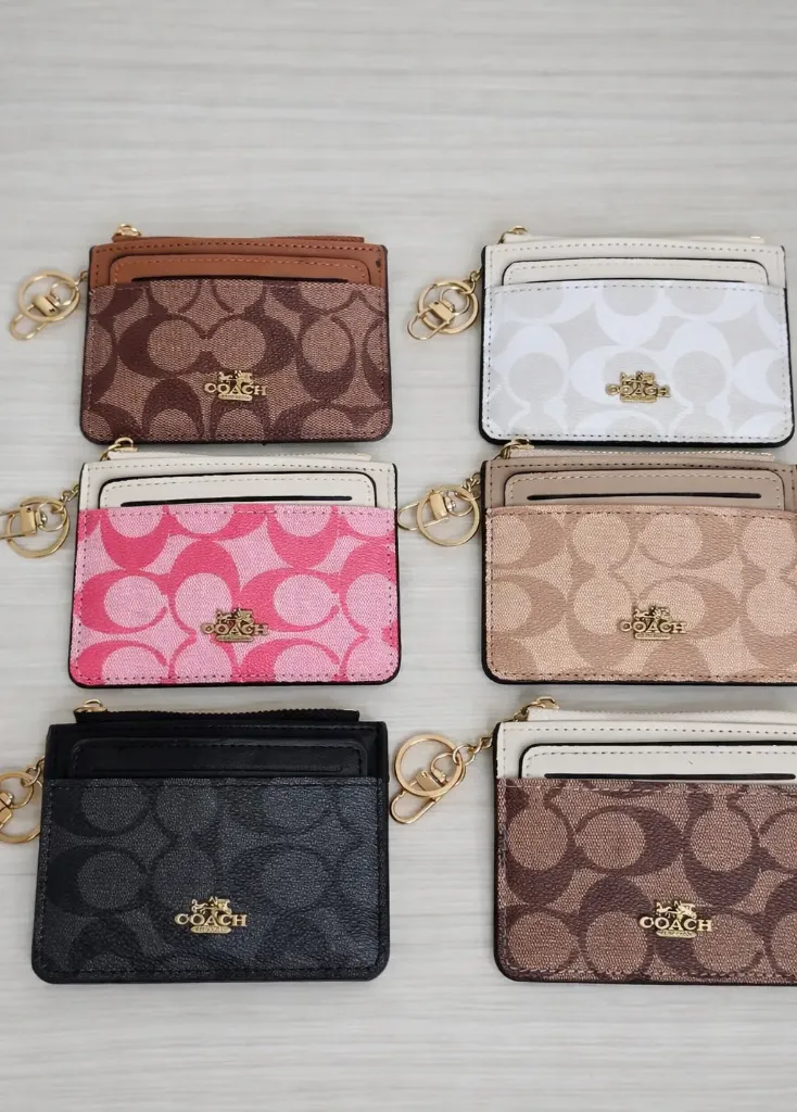 COACH, Tarjetero y monedero diversos prints
