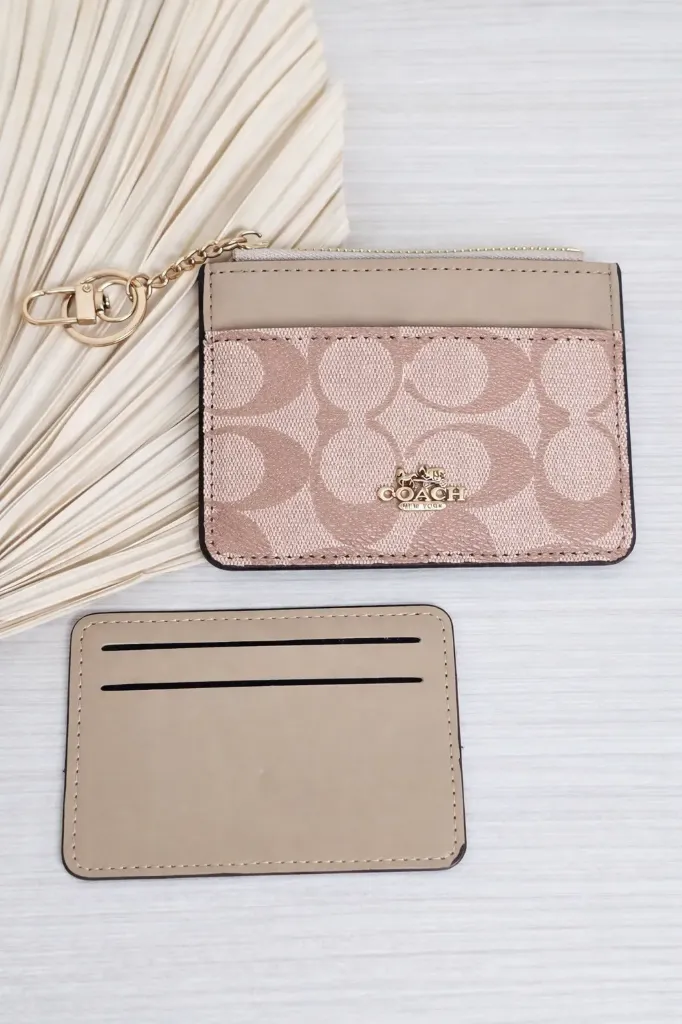 COACH, Tarjetero y monedero
