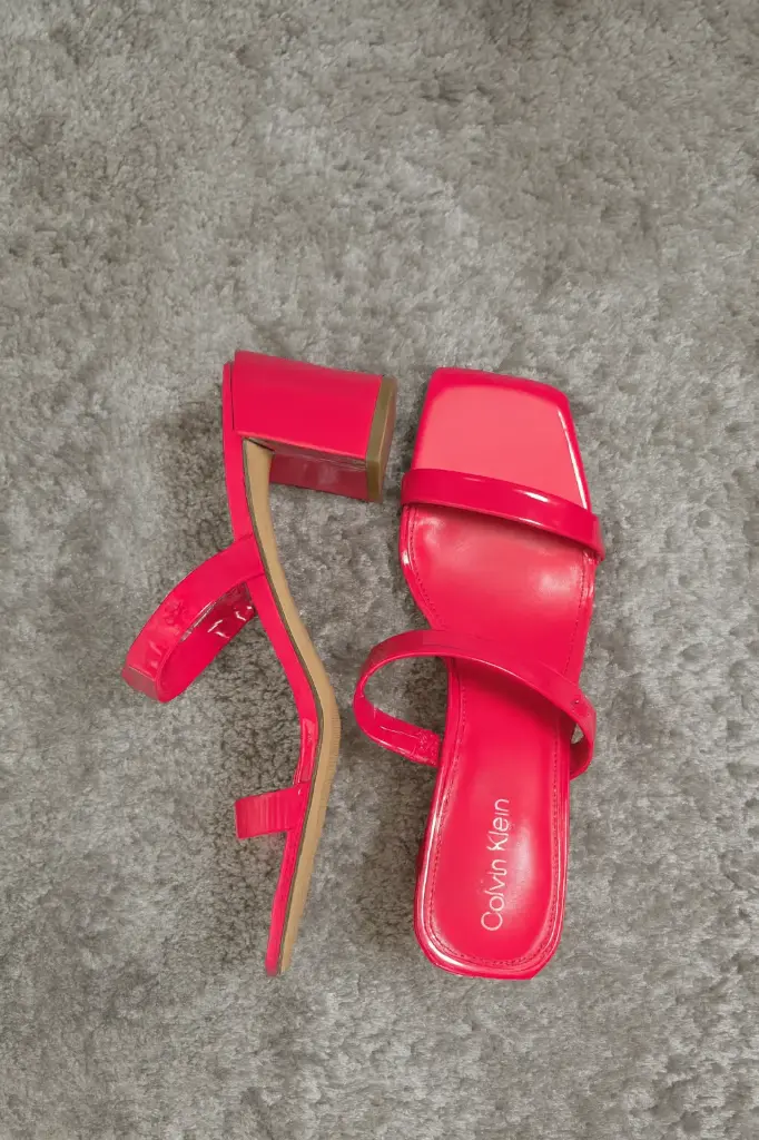[shoe005] Calvin Klein Saldals fucsia- 8.5  (25cm) (6cm tacon)