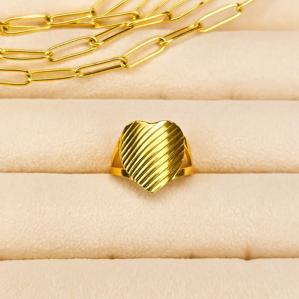 [Ani007] Anillo corazon de fuerza